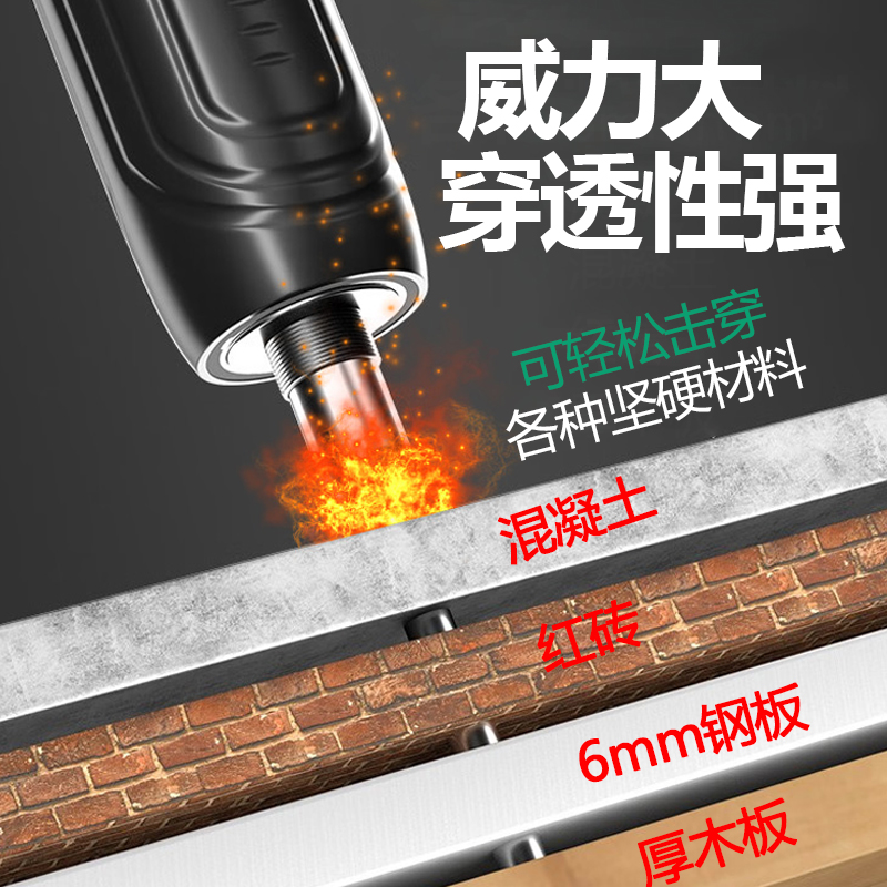 迷你炮钉枪吊顶神器射钉专用枪混凝土打钉神器全能王固定气动消音_虎窝淘