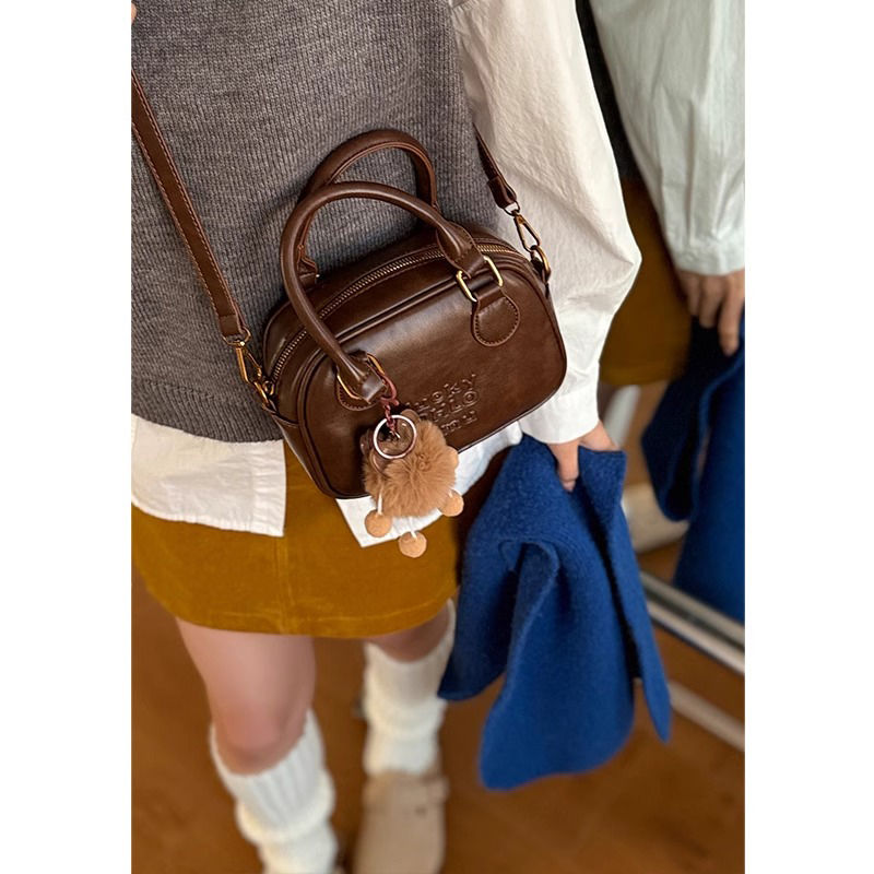 Ibrahimovic niche bowling bag women's 2025 new high-end autumn and winter women's bag single shoulder crossbody bag wallet