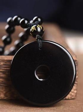 五行缺水补水北方水神玄武黑曜石属水吊坠项链水泽节卦黑色蛇龟
