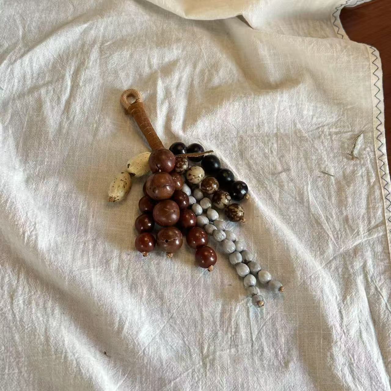 文淇同款包挂件满愿种子挂饰手工编织高级感挂件女2025新款发饰 - 图3