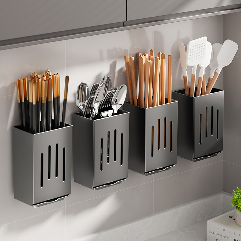 Chopstick storage box chopstick tube kitchen chopstick cage wall-mounted chopstick cage household knife chopstick basket storage rack