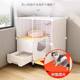 Cat cage with large free space for home interior
