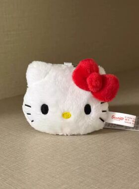 大头蝴蝶结hellokitty包包挂件汽车钥匙爱心扣黑红粉kt猫玩偶公仔