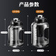 Ton-ton bucket super large capacity water cup high temperature resistant sports kettle tea water separation portable fitness cup anti-fall