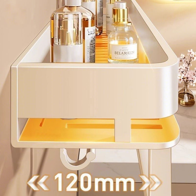 浴室置物架免打孔壁挂式可拆卸卫生间墙上化妆品洗漱台用品收纳架 - 图0