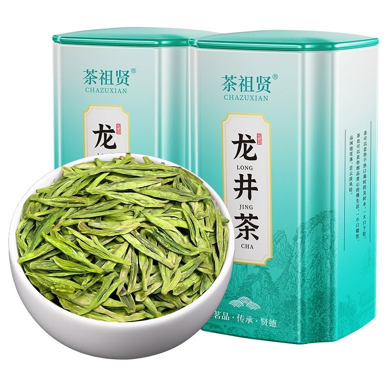 明前龙井茶2024新茶特级茶叶正品浓香型绿茶嫩芽散装500g炒青八仙-图3