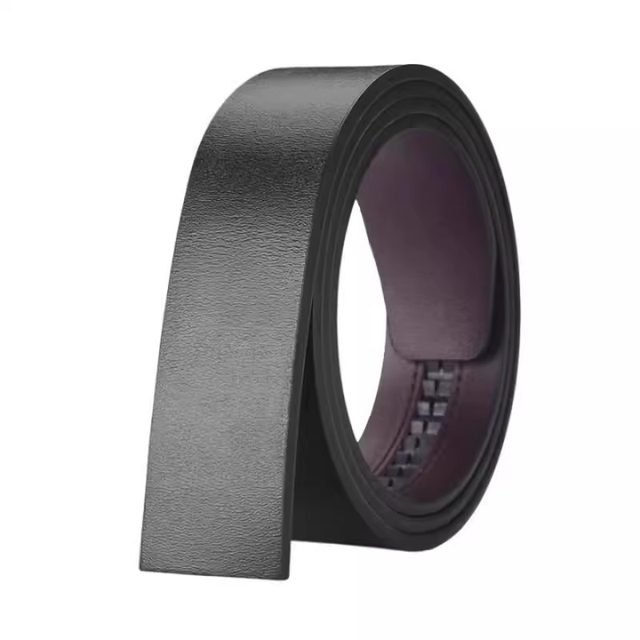 Headless belt men's genuine leather automatic buckle belt without interlayer