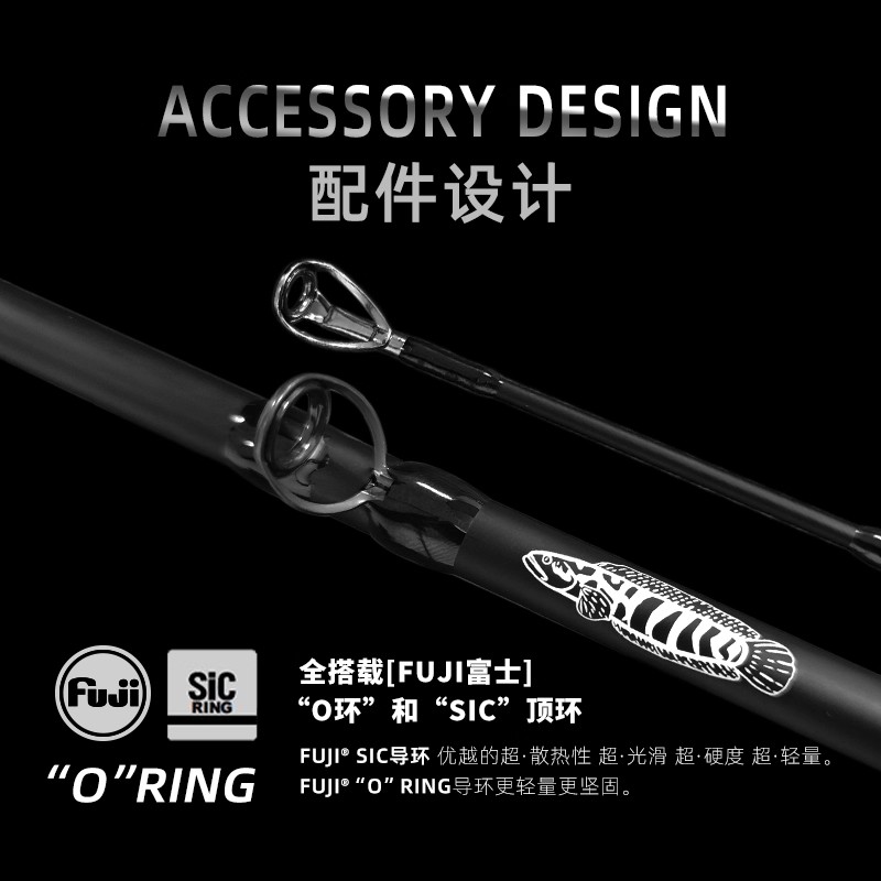 HANO瀚诺乌狸二代枪柄路亚竿雷强竿打黑专用远投竿单竿黑鱼竿 - 图0