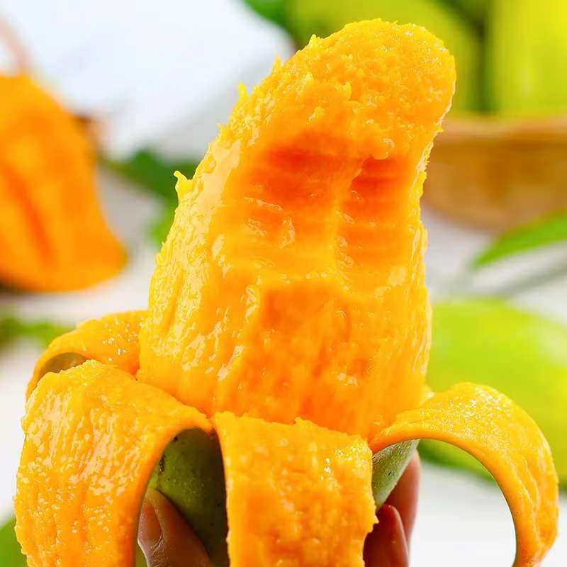 新鲜芒果香甜多汁金煌芒皮薄肉厚当季新鲜水果青黄皮芒果3斤