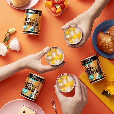 林家铺子甜力杨枝甘露水果罐头糖水黄桃罐头桔子椰果玻璃瓶零食