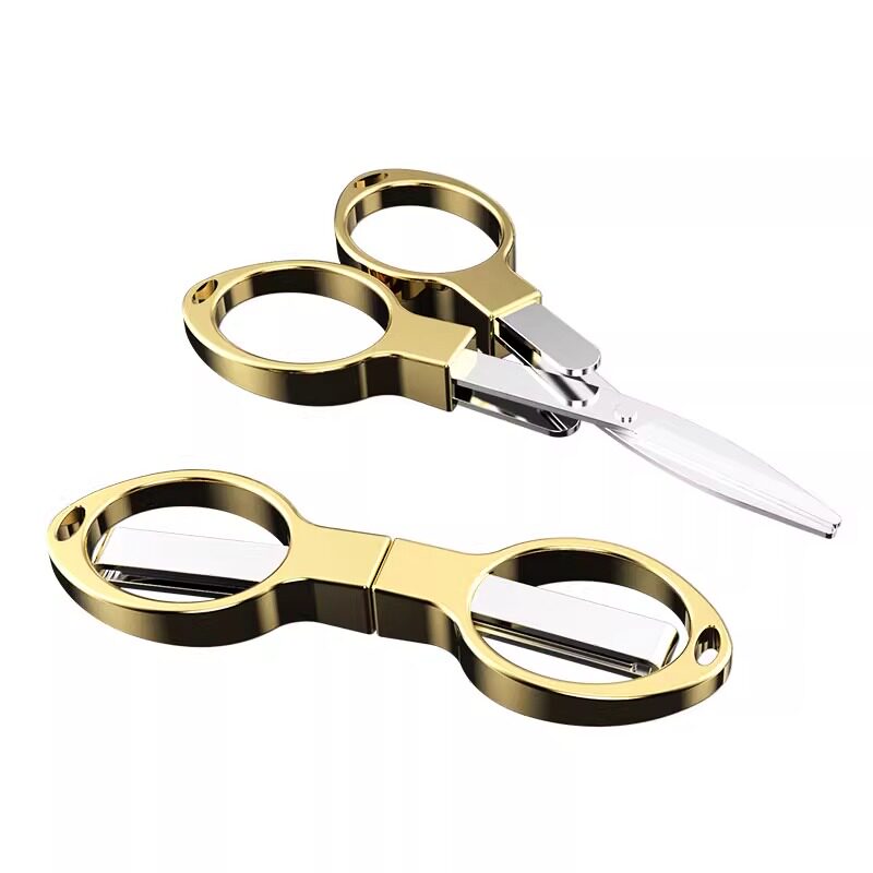 多功能碳钢折叠剪指甲剪轻巧便携钓鱼剪钥匙串旅行居家日用小剪刀