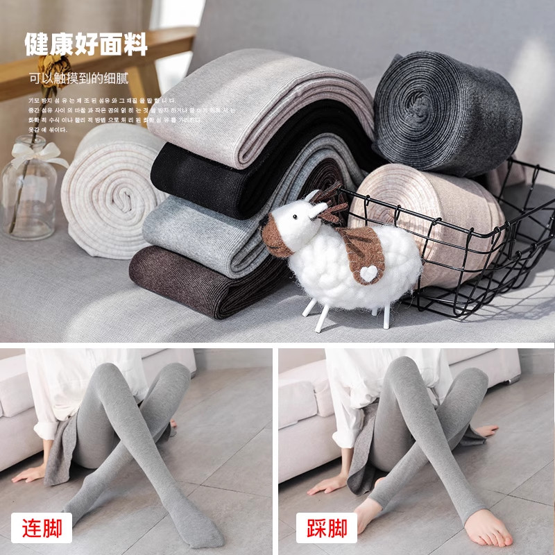 打底裤袜女春秋冬季加绒加厚螺纹黑灰色内外穿秋裤保暖棉裤连裤袜,淘宝优惠券,粉丝福利购,淘宝优惠卷