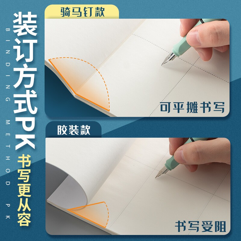 分区草稿纸小学生专用护眼草稿本初中生空白网格演草纸大学生16k验算纸加厚b5练习纸横线课堂演算纸张平摊 图 3