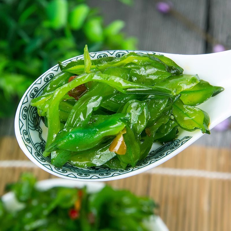 即食海白菜香辣裙带菜梗带梗片凉拌下饭菜爽口小咸菜黄瓜袋装开袋 - 图2