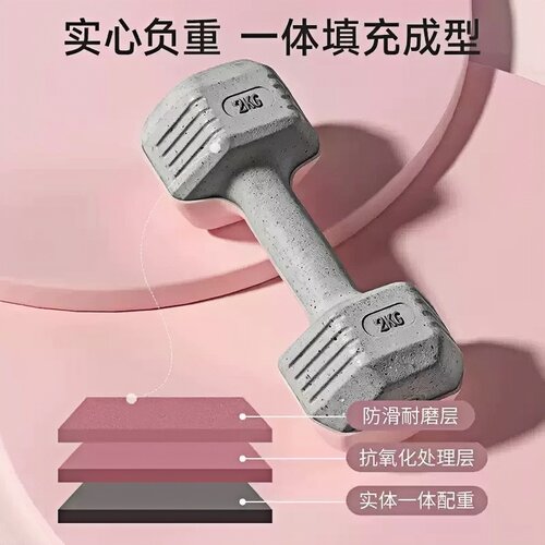 哑铃女士健身家用2/3kg一对杠铃1/1.5kg亚玲青少年女生小哑铃锻炼 - 图1