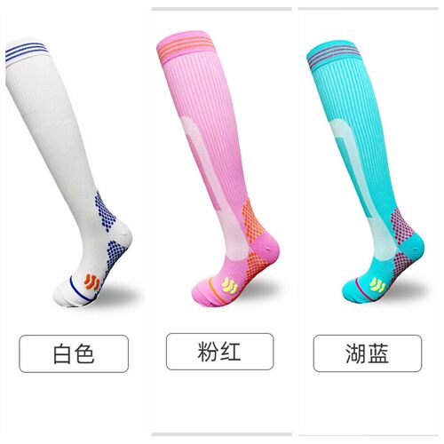跳绳跑步压力袜春男女专业健身运动压缩袜子瑜伽肌能瘦腿小腿骑行 - 图3