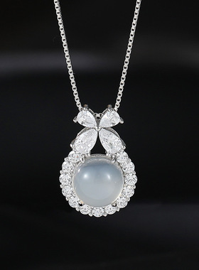 【大牌平替】925银玉兰花项链女国风新中式吊坠高级感锁骨链礼物