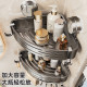 Bathroom storage rack no punching suction cup triangular basket
