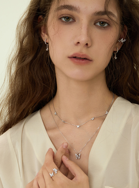 ARSIS幸运符号星悦蝴蝶锁骨链