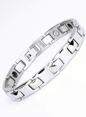 钛钢饰品不锈钢手链磁石手环跨境爆款电商热销男式能量现货批发