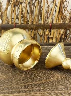 避火龙瓶子厨房西北角壁火龙瓶辟黄水晶纯黄铜葫芦黄铜摆件桌面