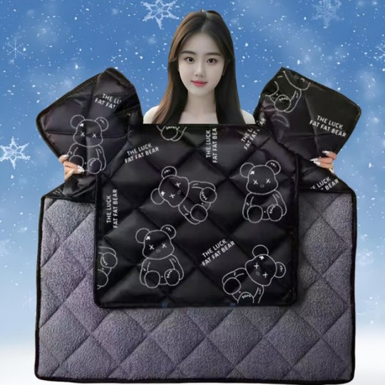 电动车挡风被冬季加绒加厚电瓶摩托车防水防风罩春秋四季通用冬款