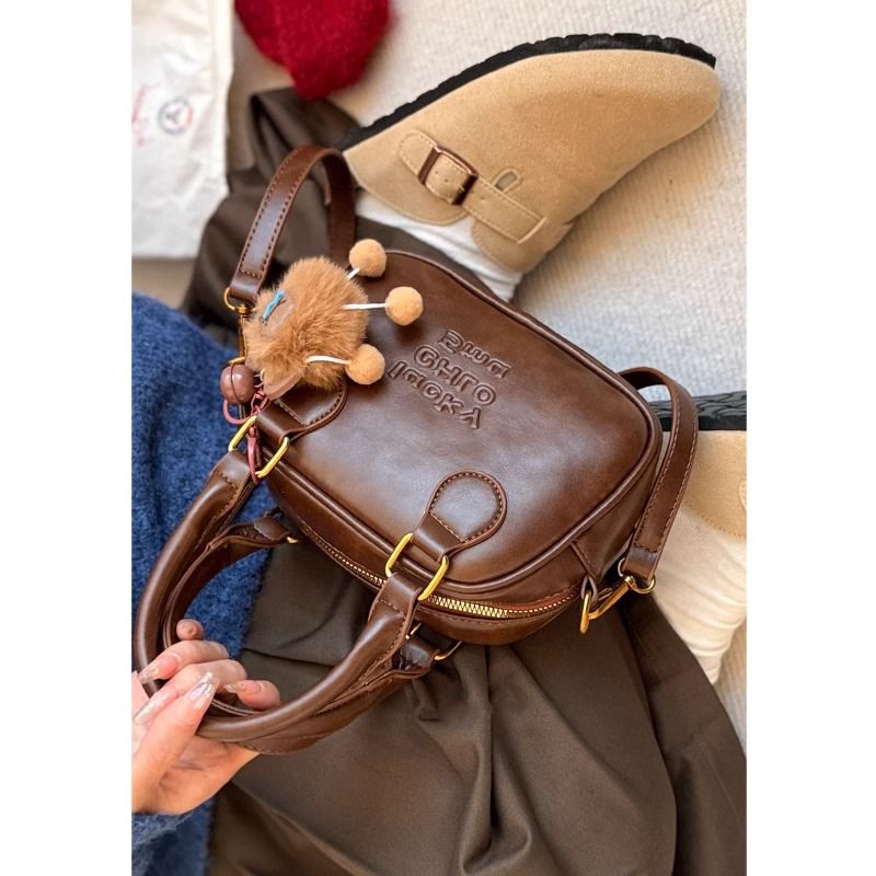 Ibrahimovic niche bowling bag women's 2025 new high-end autumn and winter women's bag single shoulder crossbody bag wallet
