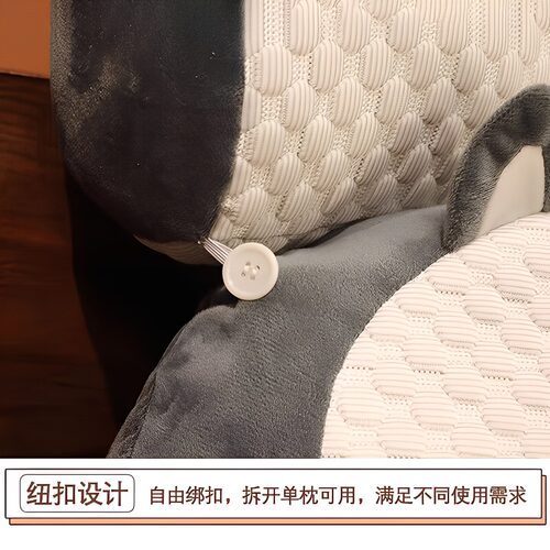 床头靠垫软包护腰靠枕大靠背垫孕妇沙发抱枕宿舍床上枕头椅子新款 - 图1