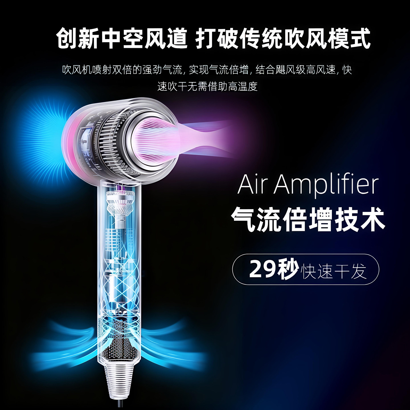 高速华强北吹风机家用负离子护发静音速干大风力电吹风宿舍吹风筒,淘宝优惠券,粉丝福利购,淘宝优惠卷