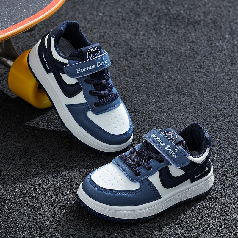 儿童aj鞋女童2025新款皮面运动鞋男童小白鞋春秋季透气板鞋低帮潮,淘宝优惠券,粉丝福利购,淘宝优惠卷