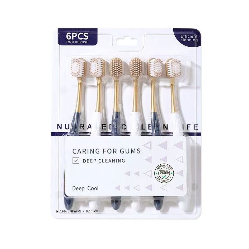 山姆同款牙刷软毛家庭装家用宽头成人女生男士专用高健康口腔舌苔