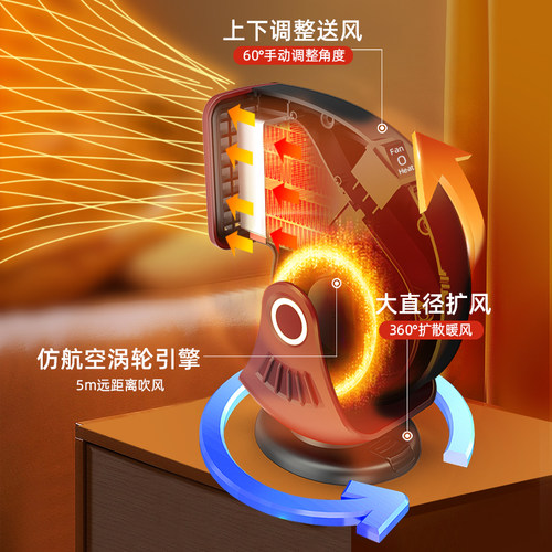 汽车暖风机12V24V取暖器车内速热除雾除霜加热器冷暖两用车载 - 图0