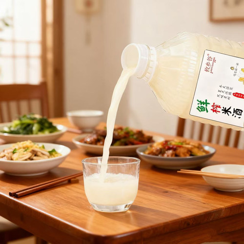 攸乡谷鲜榨米酒桶2.5L江南米酒大桶装6度低度甜酒桂花月子米酒 - 图3