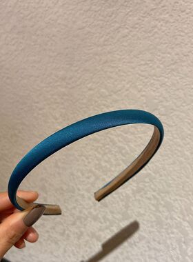 ~韩系发箍女富家千金细头箍细边发卡蓝色白色红色粉色紫色短发