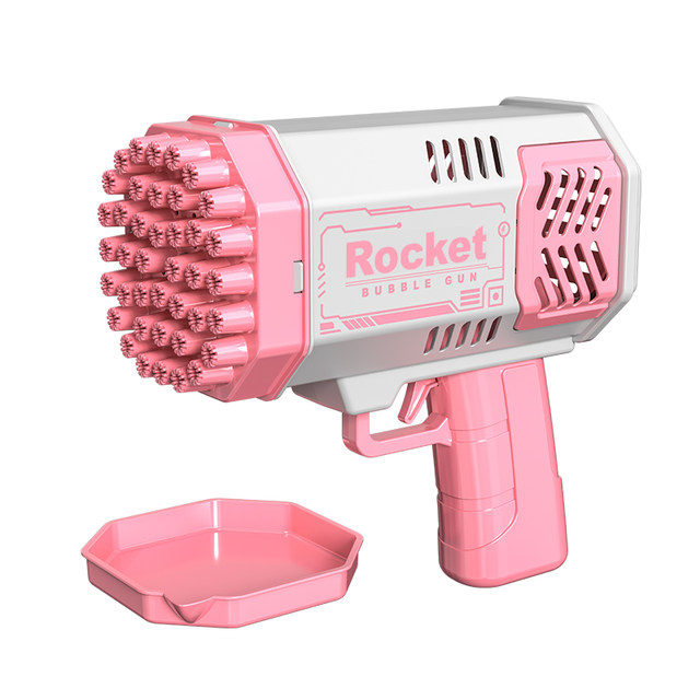 多孔泡泡机儿童手持加特林枪全自动网红2024新爆款男孩女孩玩具吹