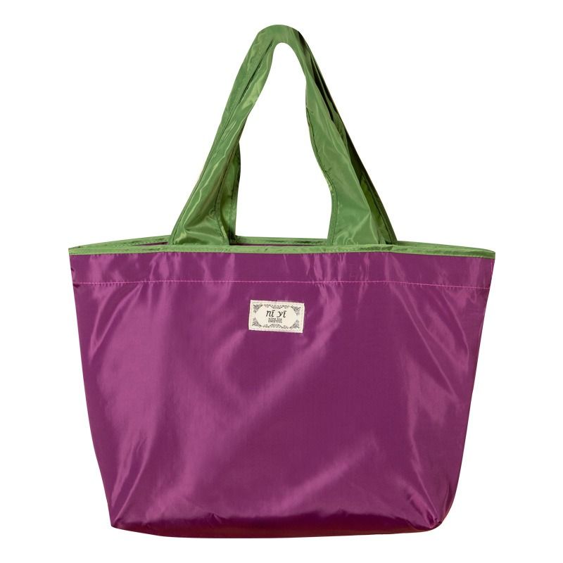 环保超市购物袋子单肩包可折叠便携手提袋买菜包防水大容量收纳-图3
