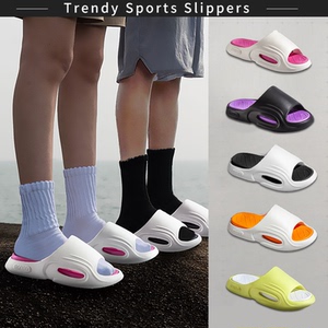 运动厚底拖鞋男可拆卸情侣外穿健身房出街潮搭神器踩屎感防滑凉夏