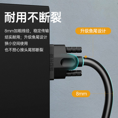 VGA线电脑显示器连接线台式主机视频线投影仪电视线5/10/15/20米 - 图2