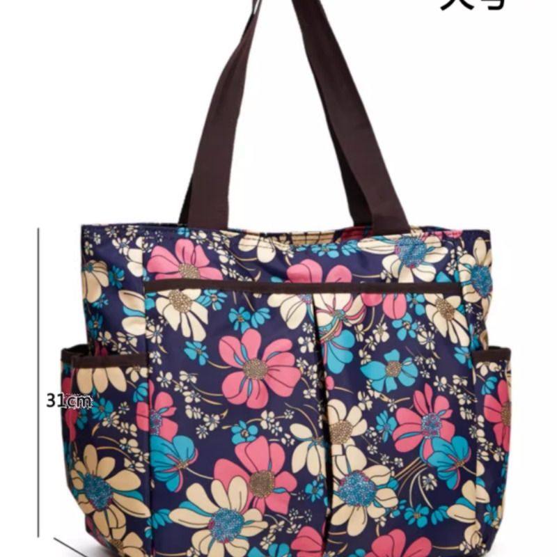 手提包大号短途旅行多口袋手拎妈咪包外出大容量购物袋女士包帆布,淘宝优惠券,粉丝福利购,淘宝优惠卷