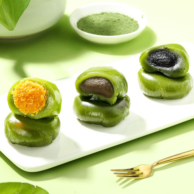 青团蛋黄肉松豆沙清明果糕点团零食小吃早餐好吃艾草麻薯巧克力