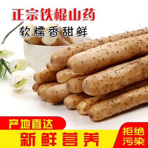 正宗铁棍山药新鲜铁杆淮山现挖小白嘴山药带土发货粉糯甘香蔬菜 - 图1