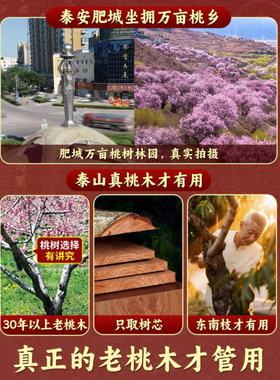 优选正宗肥城桃木剑天师龙头虎首剑朱砂剑儿童成人随身饰品挂件