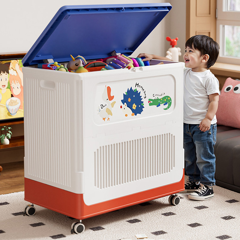 玩具收纳箱神器家用毛绒娃娃收纳桶折叠大容量玩偶公仔带轮收纳柜,淘宝优惠券,粉丝福利购,淘宝优惠卷