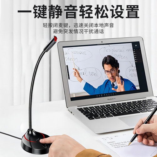 麦克风电脑台式家用直播降噪话筒电竞游戏会议录音usb外接电容麦 - 图0