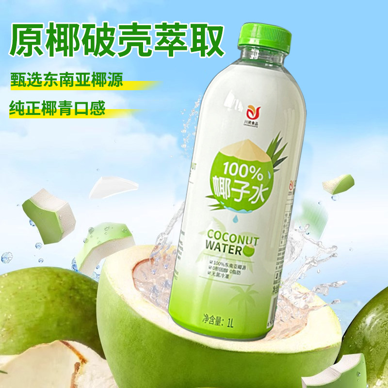 椰子水1L100%纯椰汁整箱纯天然椰青商用饮料椰子汁健康电解质新鲜,淘宝优惠券,粉丝福利购,淘宝优惠卷