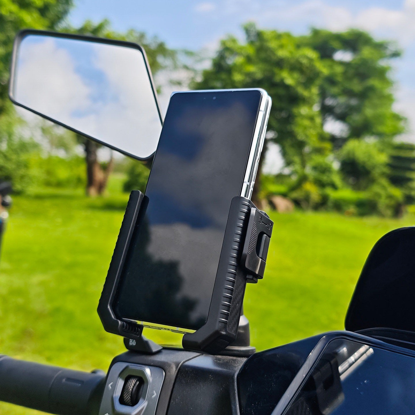 电动车手机支架不挡大摄像头免拆后视镜款防震防抖电瓶摩托车导航,淘宝优惠券,粉丝福利购,淘宝优惠卷