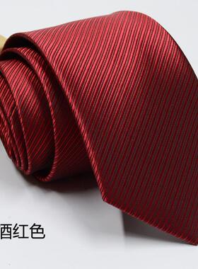 一件包邮高质感领带纯色黑色高端批发亚马逊现货商务手打男士领带