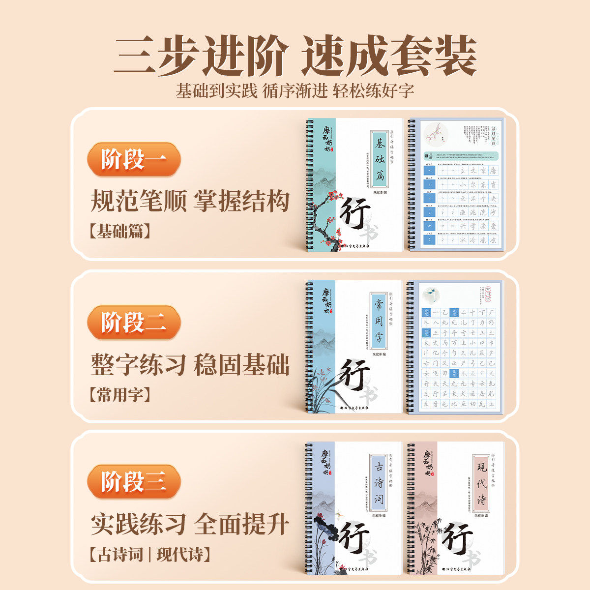 【15天练好字】行楷字帖成人练字专用凹槽练字帖行书字帖反复使用练习成年速成男女生大人静心硬笔书法练字本,淘宝优惠券,粉丝福利购,淘宝优惠卷
