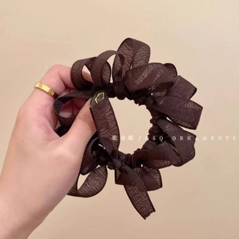 下单立减50新款n网纱蝴蝶结小肠发圈头绳高弹力马尾发绳发饰W,淘宝优惠券,粉丝福利购,淘宝优惠卷