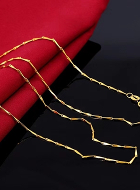 坊黄金项链女款里外一色